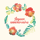 Fleurs &eacute;clatantes pour un anniversaire joyeux